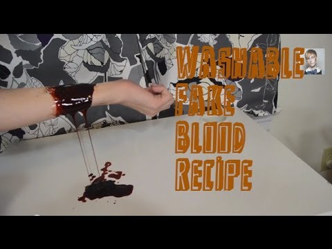 Fake Blood Recipe ☠ Detergent Based ☠ Washes Out