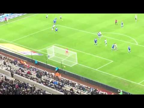 Newcastle v Cardiff City Gouffran goal