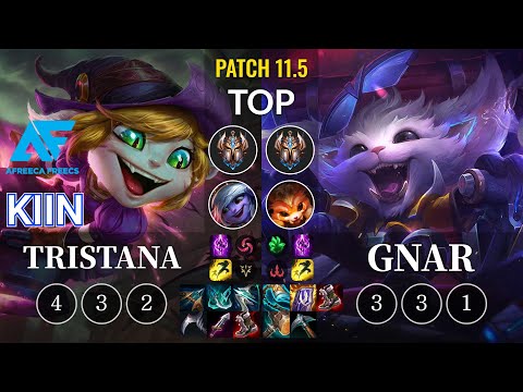 AF Kiin Tristana vs Gnar Top - KR Patch 11.5