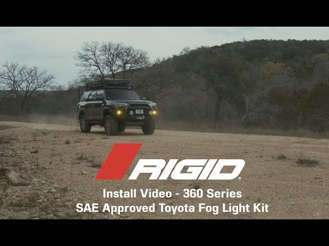 Installing RIGID 360 Series SAE Approved Fog Lights