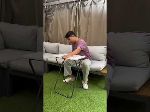 Gambar Krisbow Meja Lipat Personal - Putih/Abu-Abu