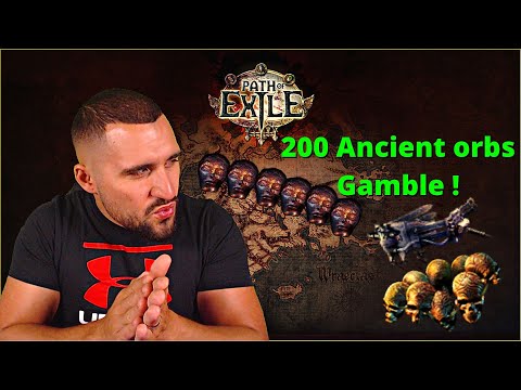 [Gamble video] 200 Ancient Orbs VS Unique Belts on POE ! Headhunter + Mageblood only !