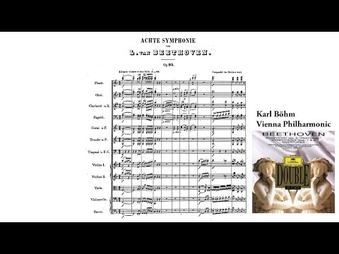 Beethoven: Symphony No. 8 in F major, Op. 93 [Böhm & VPO] (with Score)