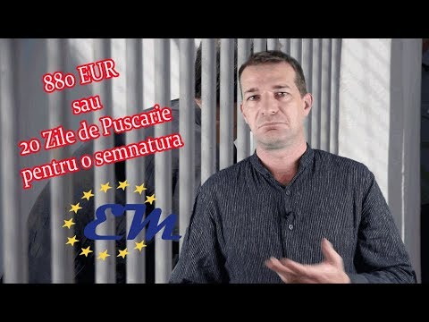 Germania: 880 EURO sau 20 de zile puscarie pentru o semnatura falsa