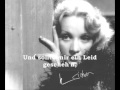 Marlene Dietrich - Lili marleen song and text 