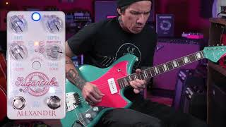 Video thumbnail for Alexander SUGARCUBE Stereo Chorus/Vibrato/Rotary pedal by R.J. Ronquillo