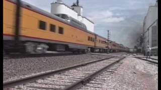 preview picture of video 'Union Pacific 3985, Chappell, Nebraska, 1994'