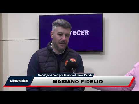 Mariano Fidelio, concejal electo por Marcos Juárez Puede. Más detalles