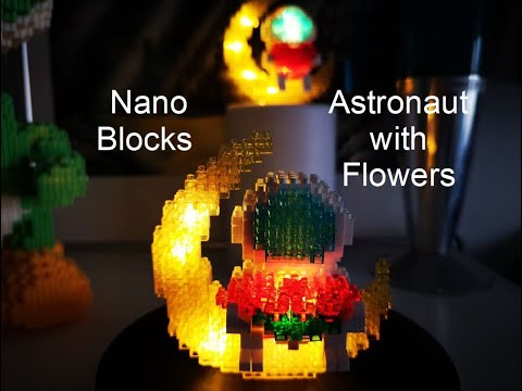 Building a Mini Nano Block #IRL #DIY Figure Nr. 2 Astronaut with FLOWERS