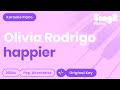 Olivia Rodrigo - happier (Piano Karaoke)
