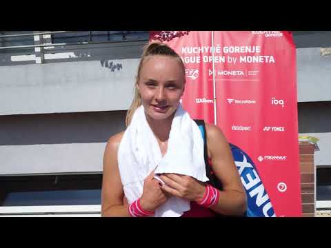 Rebecca Šramková (SVK) po výhře v osmifinále | Kuchyně Gorenje Prague Open 2021