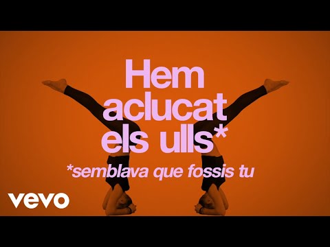 Els Amics De Les Arts - Semblava Que Fossis Tu (Lyric Video)