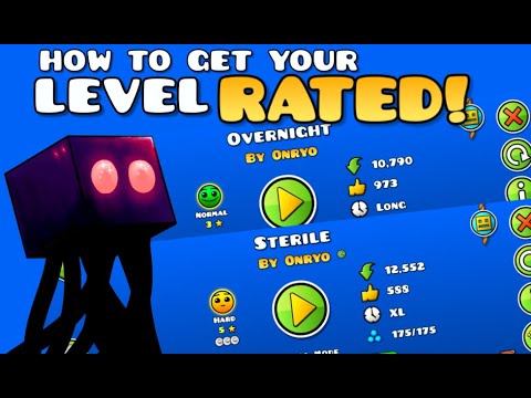 How to get your level RATED! | Crash Course Geometry Dash #1