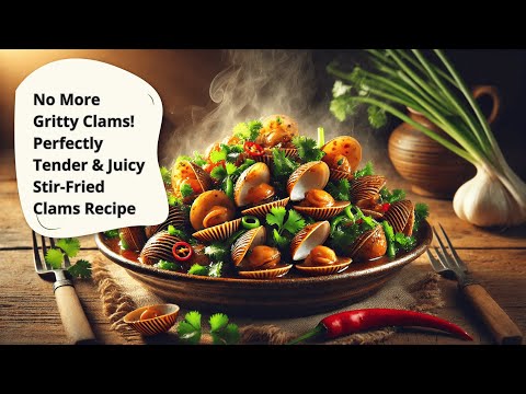 🦪 No More Gritty Clams! Perfectly Tender & Juicy Stir-Fried Clams Recipe 🔥