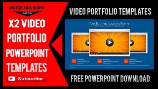 Video Portfolio PowerPoint Templates