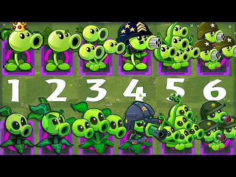 PVZ 2 vs PVZ 3 - All Peashooter Plants Level 1 Vs Gargantuar - Which Version 's Better?
