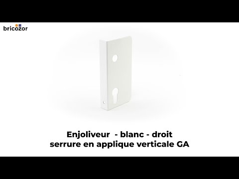 Enjoliveur simple pour serrure en applique verticale PVC - GA TIRARD