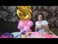 КАК СДЕЛАТЬ СТОЙКУ ИЗ ВОЗДУШНЫХ ШАРОВ. ФОЛЬГИРОВАННАЯ ЦИФРА НА ПОДСТАВКЕ