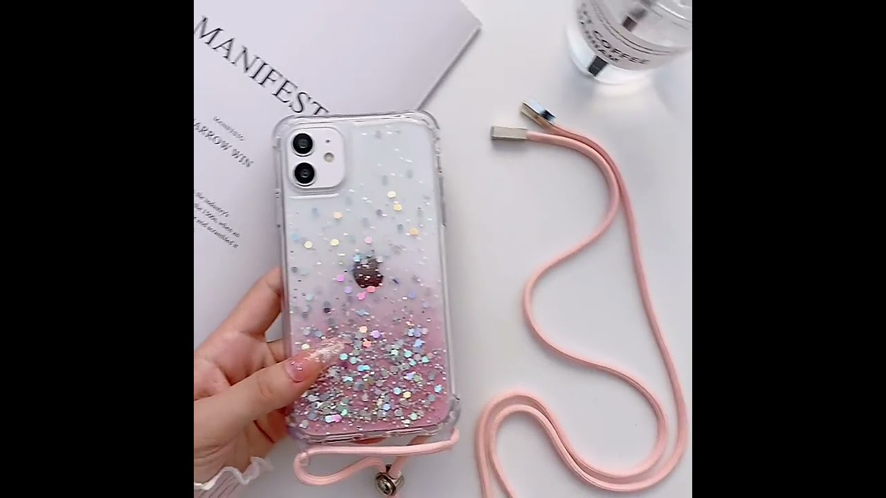 Coque Paillettes Tour de Cou