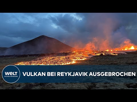 LAVA NAHE REYKJAVIK: Fazinierendes Naturschauspiel - Island erlebt ungewöhnlichen Vulkanausbruch