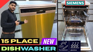 Siemens iQ500 15 Place Setting Dishwasher Unboxing &amp; Full Demo | SN25HI00MI Features &amp; Wash Programs