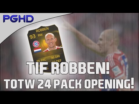 FIFA 15 - TIF ROBBEN! - TEAM OF THE WEEK 24 PACK OPENING