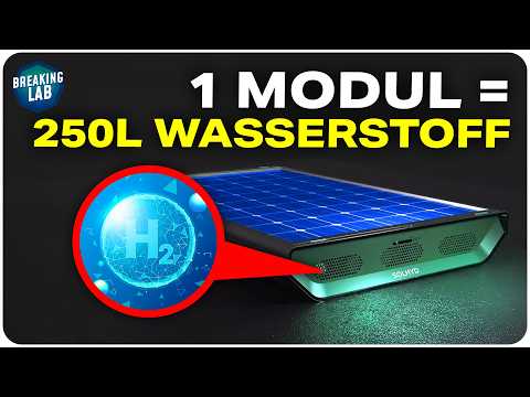 Video Thumbnail: Neuartiges Modul für’s Dach erzeugt 250 Liter Wasserstoff pro Tag