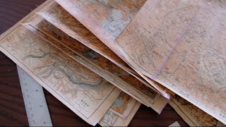 it's always worth saving or how i salvaged torn maps for book covers