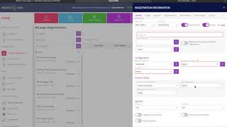 Sports CRM "Add Registration"