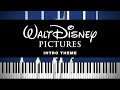 Walt Disney Pictures Intro 1985 Piano Tutorial