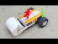Diy Electric Road Roller With Matchbox How To Make Roller Mini Gear Experience