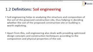 Contents and Definitions of Soil Engineering, Geotechnical Engineering