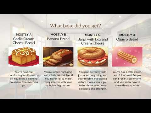 Fun Personality Quiz | Which bread are you?