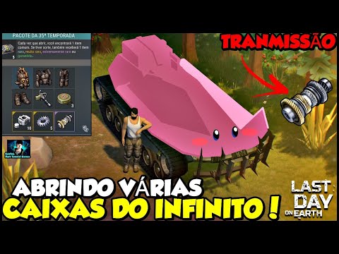 ●ABRINDO CAIXAS DO INFINITO! TRANSMISSÃO DO TANQUE ATV E ITENS RAROS 👁 Last Day On Earth
