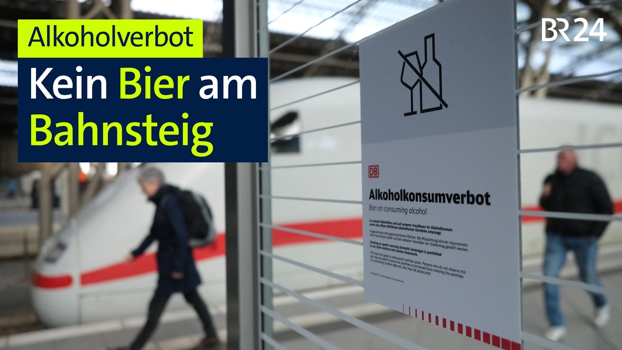 Kein Bier mehr am Bahnsteig: Alkoholverbot nun an allen deutschen Bahnhöfen | BR24