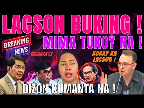 PING LACSON HUGAS KAMAY SA IBINUKING NI CAYETANO! DIZON NILAGLAG SI MATIBAG! MIMA ALICIA TUKOY NA!