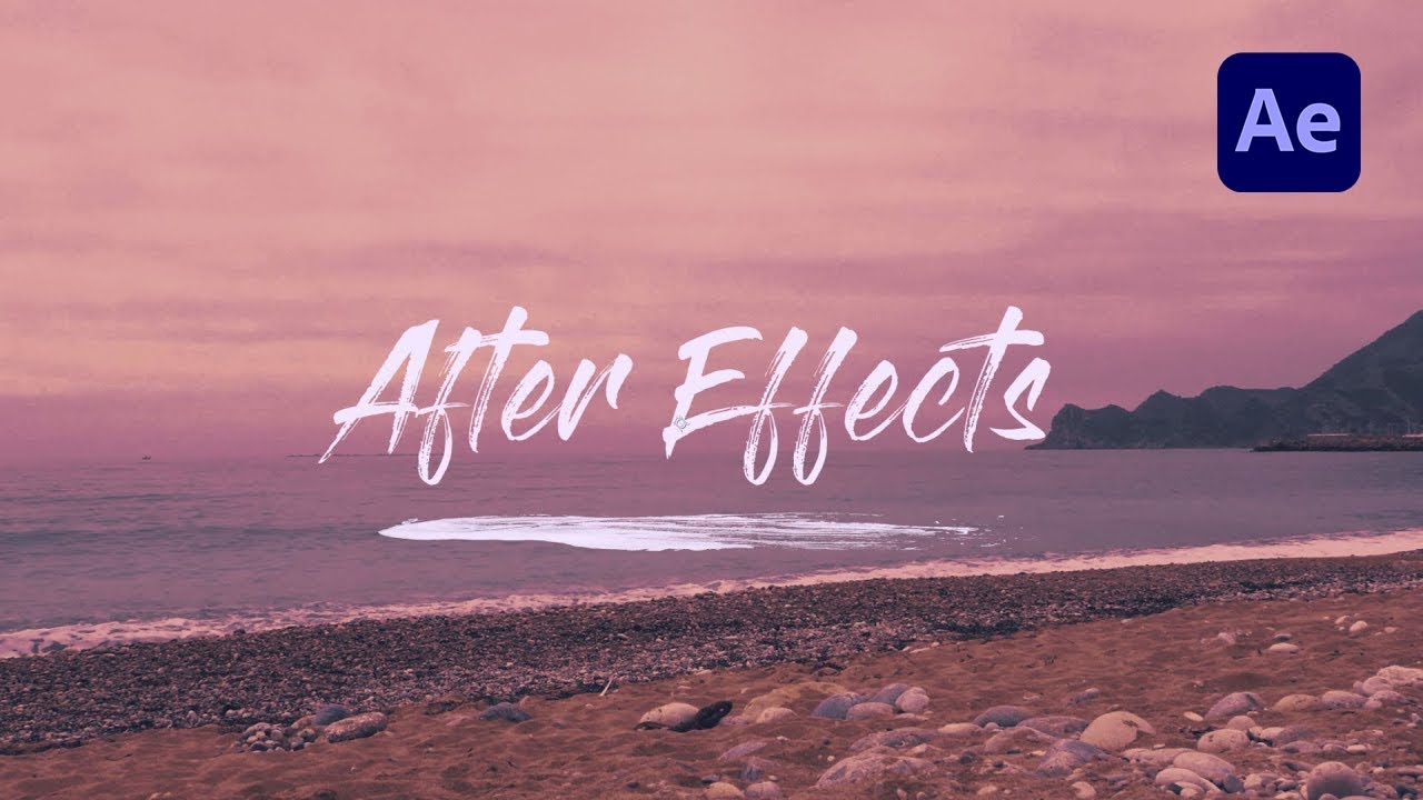 Write on Text Reveal Effect in Adobe After Effects