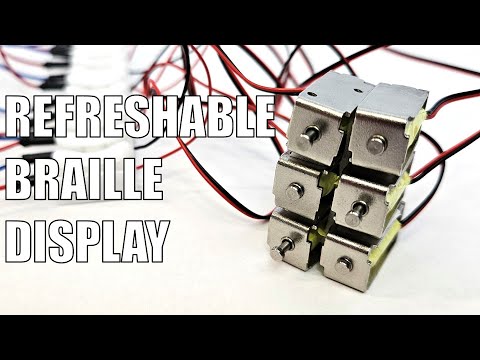 Refreshable Braille Display with Arduino | Science Project - YouTube