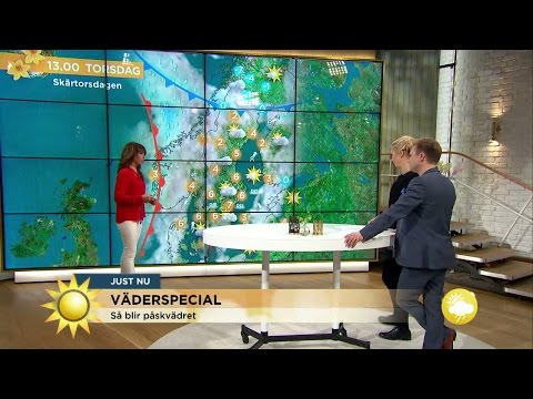 Så blir påskvädret - börjar osäkert men sen... - Nyhetsmorgon (TV4)