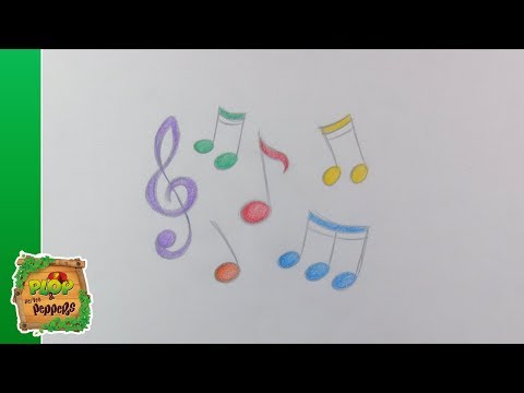 Tuto dessin : les notes de musique - Dessine avec Plop et les Peppers