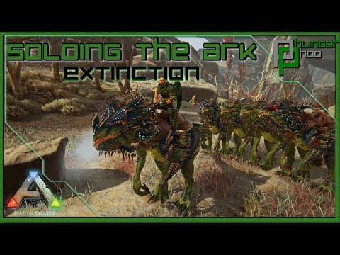 Soloing the Ark S4E201 - SUPER BRED VELONASAUR PACK AGAINST ELEMENTAL NODES