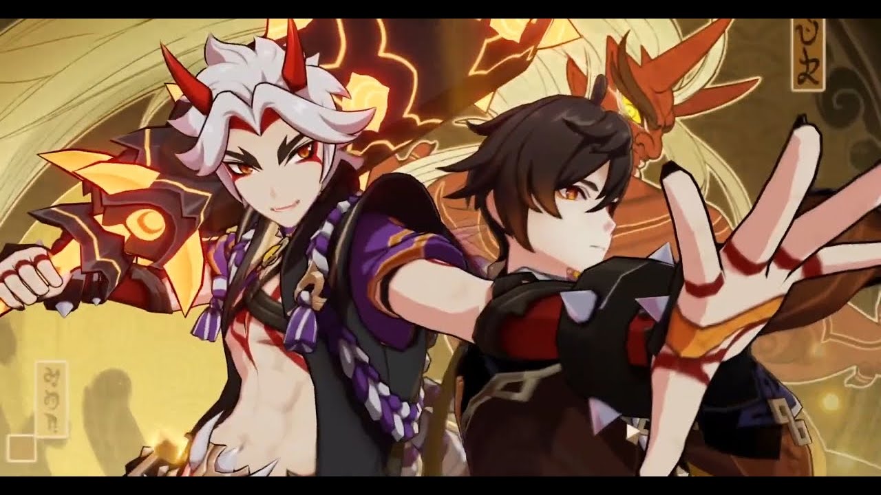 Arataki Itto Mono Geo Team Destroys 2.4 Spiral Abbys Floor 12 Perpetual Mechanical Array Boss