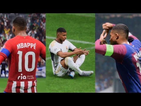 EA FC 24 PS5 Kylian Mbappé LaLiga Santander Top 3 Club GOALS - UEFA Champions League Final