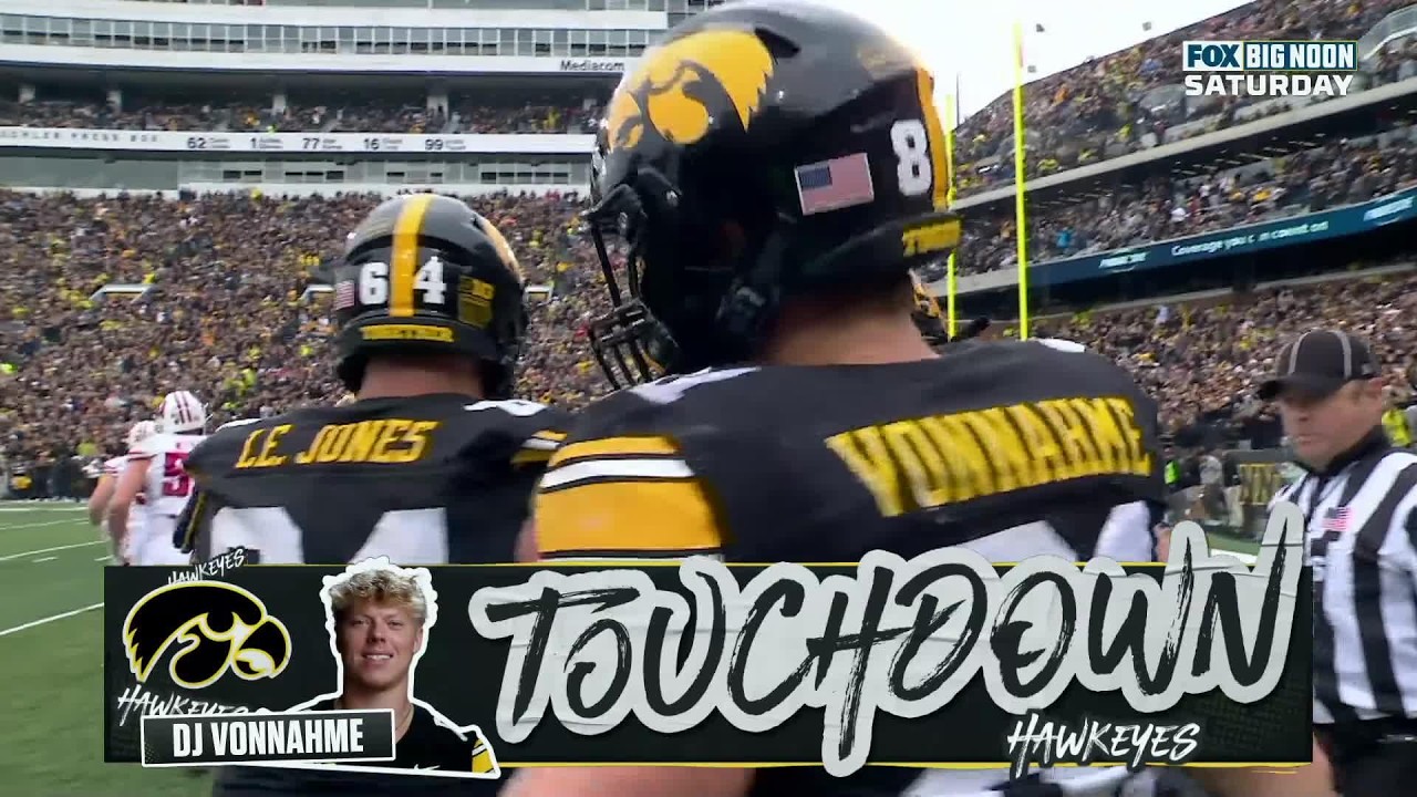 TOUCHDOWN DE DJ VONNAHME | Wisconsin Badgers 0-27 Iowa Hawkeyes | College Football