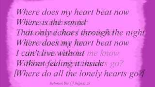 Celine Dion - Where Does My Heart Beat Now + Lyrics