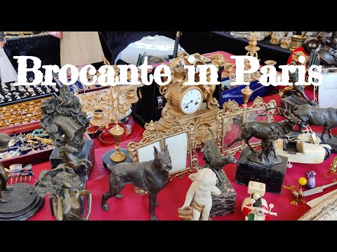 Mercado de Antiguidades em PARIS (Brocante à Paris)
