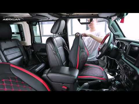 Installation video of Aierxuan Jeep Wrangler Seat Covers