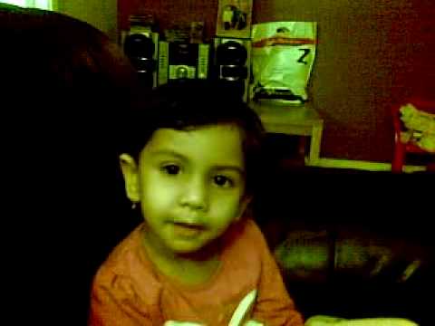 Preksha showing off her talents