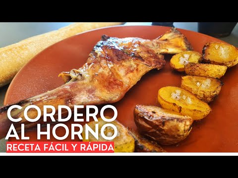 Paletilla de CORDERO al HORNO con patatas AJILLO PASTOR