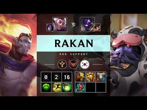 Rakan Support vs Alistar - KR Grandmaster Patch 25.08
